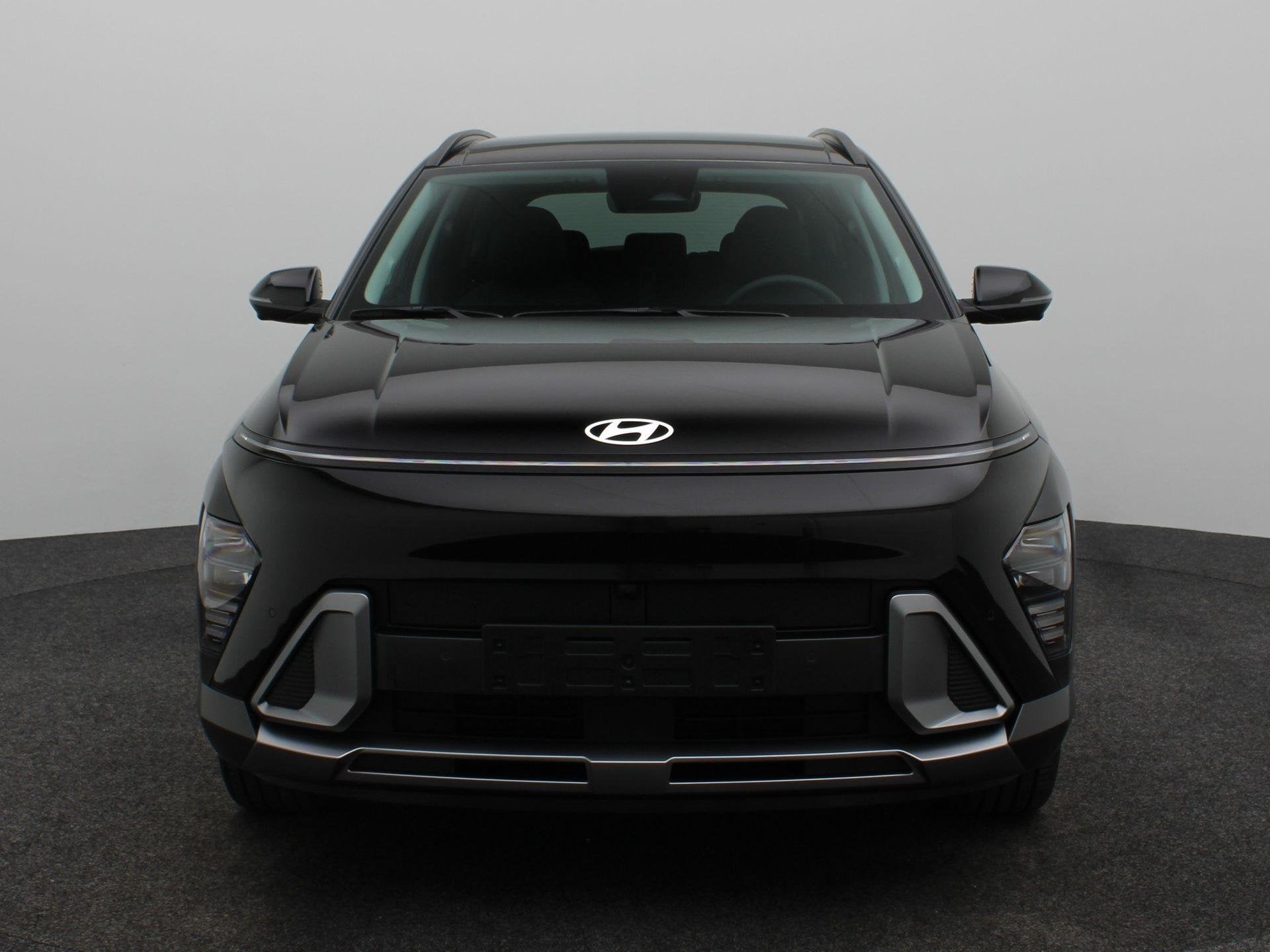 Hyundai Kona 1.6 GDI HEV Premium Sky | Panoramadak | Stoelve, Auto's, Dealer onderhouden, 137 pk, Met garantie (alle), Zwart