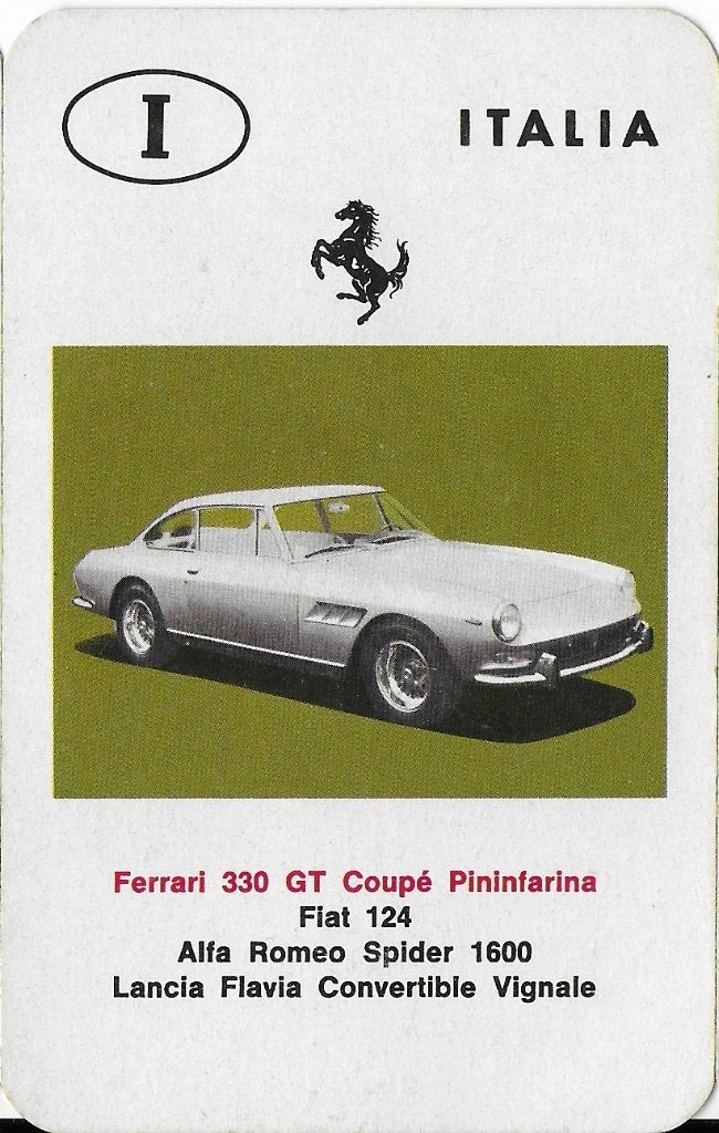 K6 autokaartje ferrari 330 gt coupe pininfarina, Ophalen of Verzenden, Nieuw, Auto's