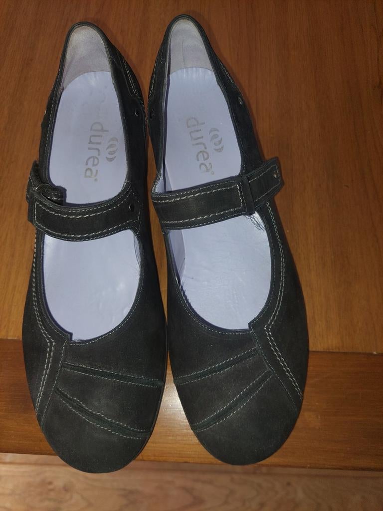 Durea damesschoentje maat 7 1/2, Durea, Schoenen met lage hakken, Zwart, Ophalen of Verzenden