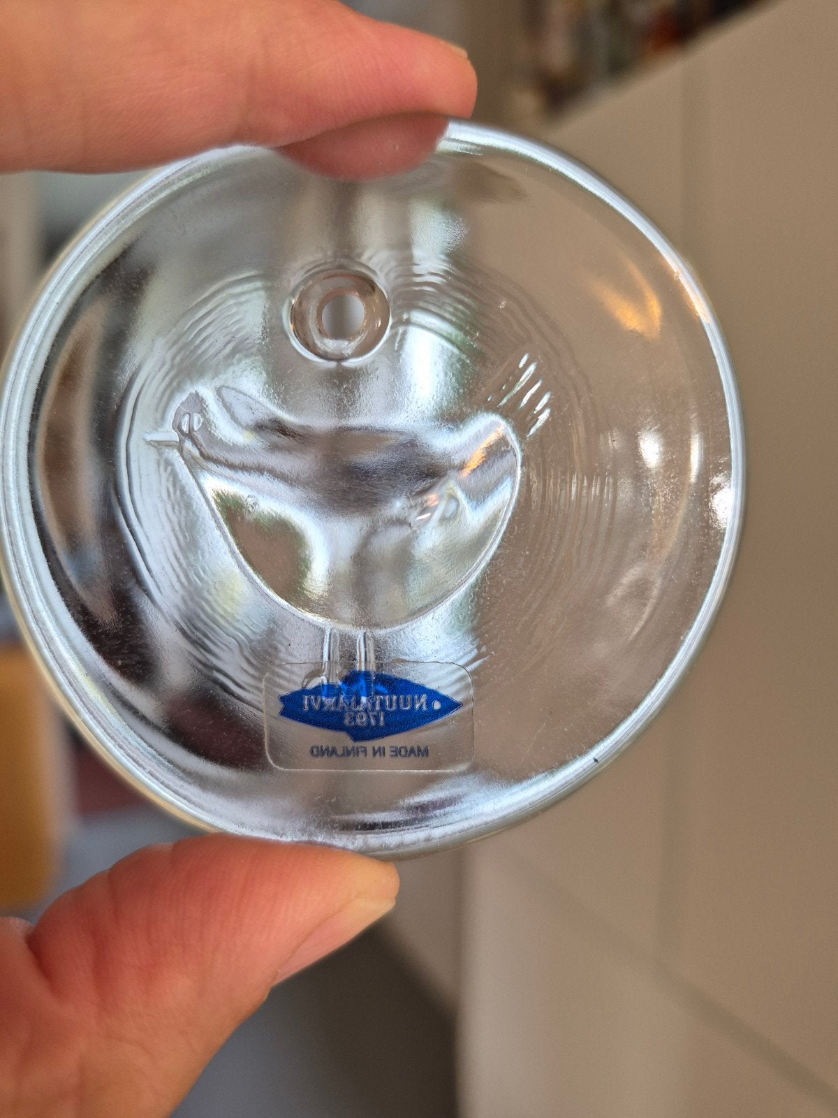 glazen raamhanger vogel fins design Nuutajarvi, Ophalen of Verzenden, Zo goed als nieuw