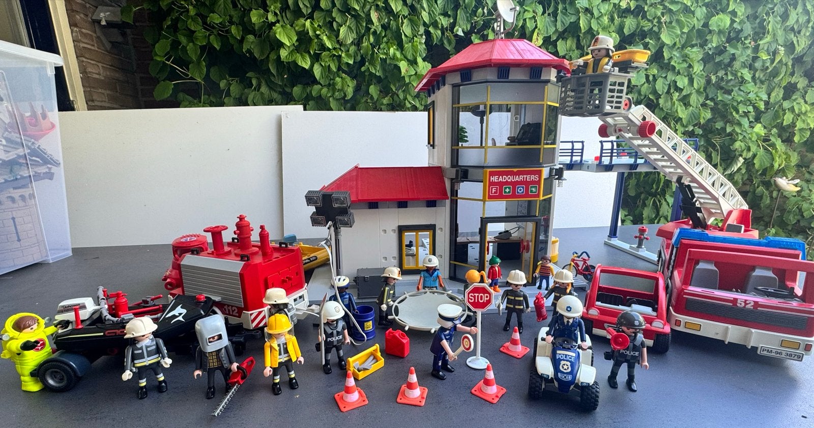 Uitgebreide Playmobil Brandweer Set: Kazerne, Voertuigen, Bo, Kinderen en Baby's, Speelgoed | Playmobil, Complete set, Ophalen of Verzenden