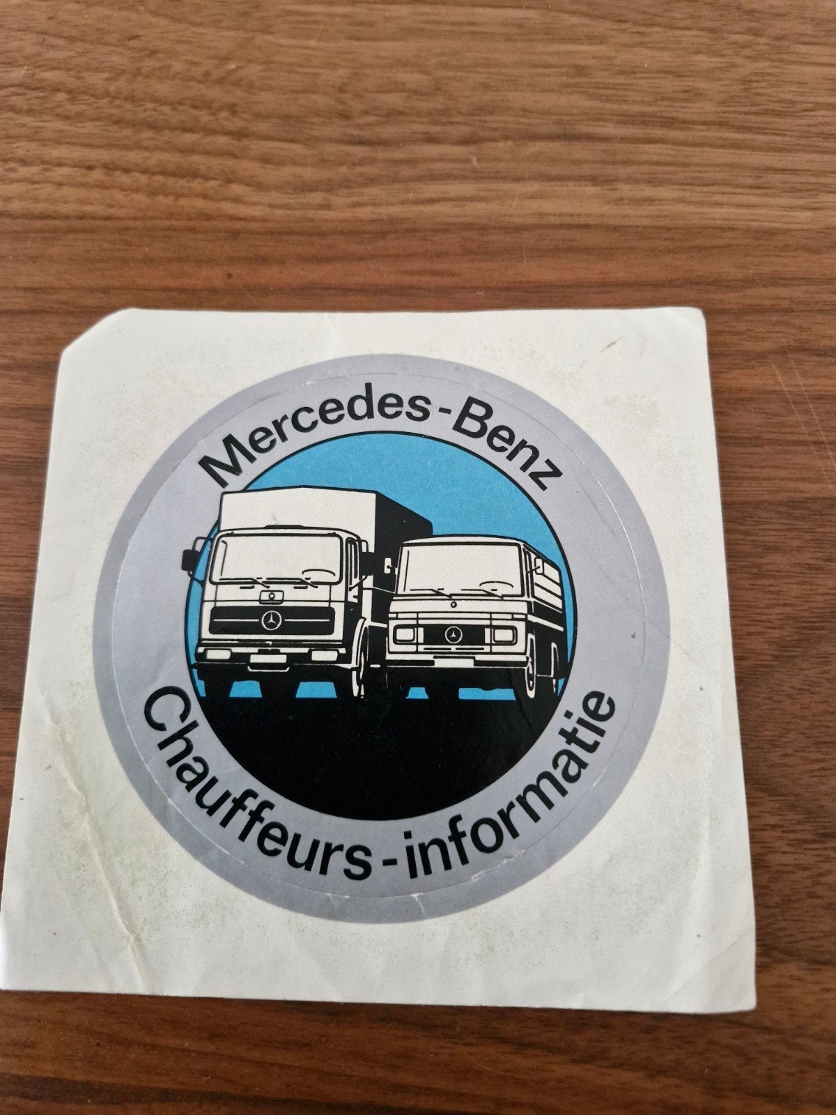 143 Vintage Mercedes-Benz Chauffeurs-informatie Sticker
