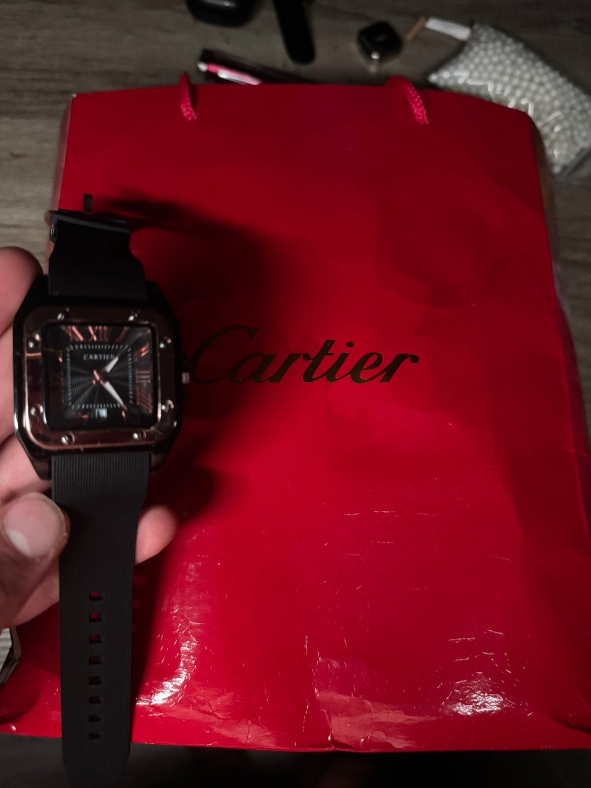 Unieke cartier jubilee, Ophalen of Verzenden, Zo goed als nieuw, Staal, Overige merken