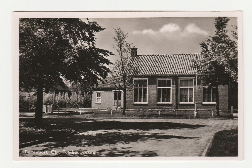 Buitenpost - Chr Tuinbouwschool, Verzenden, 1940 tot 1960, Ongelopen, Friesland