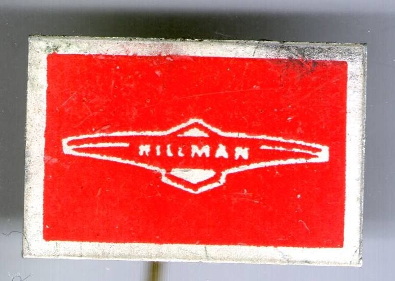 Hillman papier op blik auto speldje ( B_151), Ophalen of Verzenden, Zo goed als nieuw, Transport, Speldje of Pin