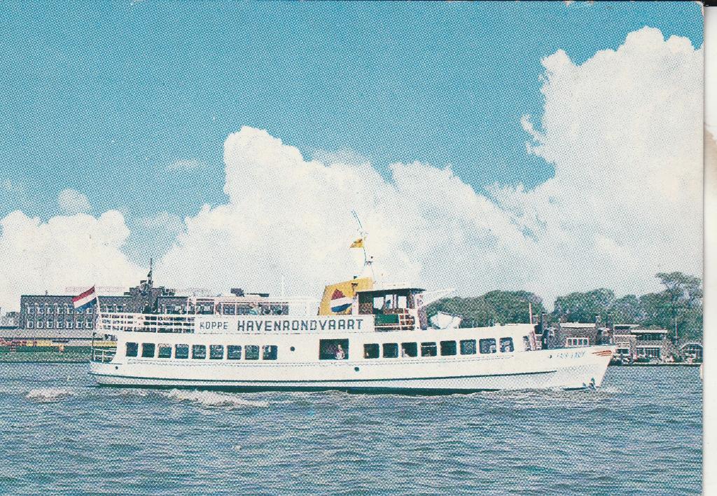 Amsterdam Rederij Koppe - Havenrondvaart, Verzamelen, Ansichtkaarten | Nederland, Ophalen of Verzenden, 1960 tot 1980, Ongelopen
