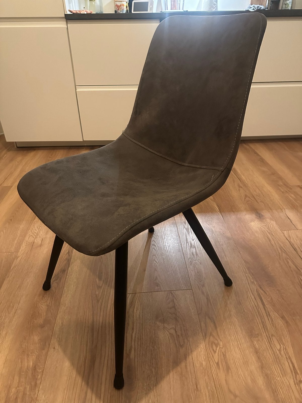 6 MX Sofa eetkamerstoelen - Grijs, Huis en Inrichting, Stoelen, Ophalen, Gebruikt, Vijf, Zes of meer stoelen, Stof