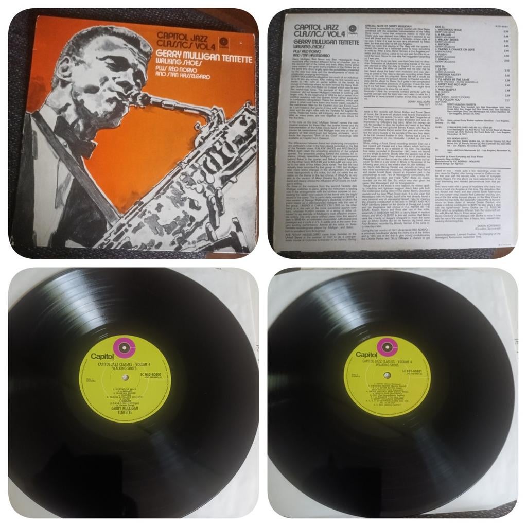 Gerry Mulligan Tentet + Chet Baker - Walkin' Shoes 1953/ VG+, Cd's en Dvd's, Vinyl | Jazz en Blues, 1960 tot 1980, Gebruikt, Overige formaten