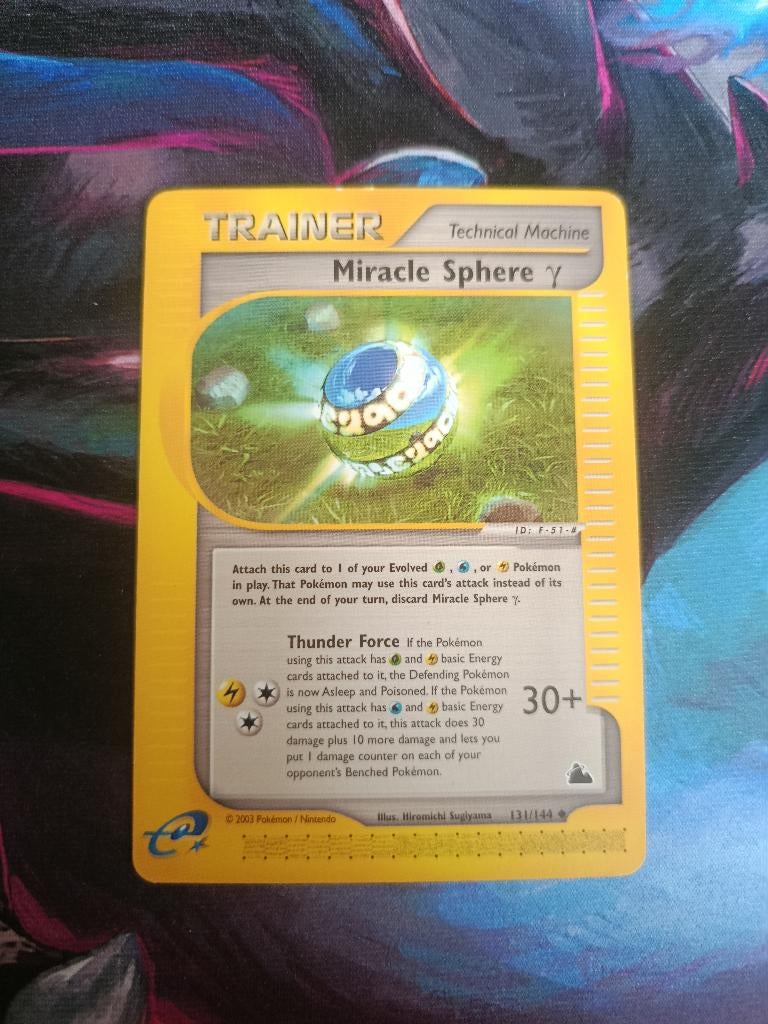Pokémon kaart Miracle Sphere 131/144 Skyridge, Ophalen of Verzenden, Zo goed als nieuw, Losse kaart