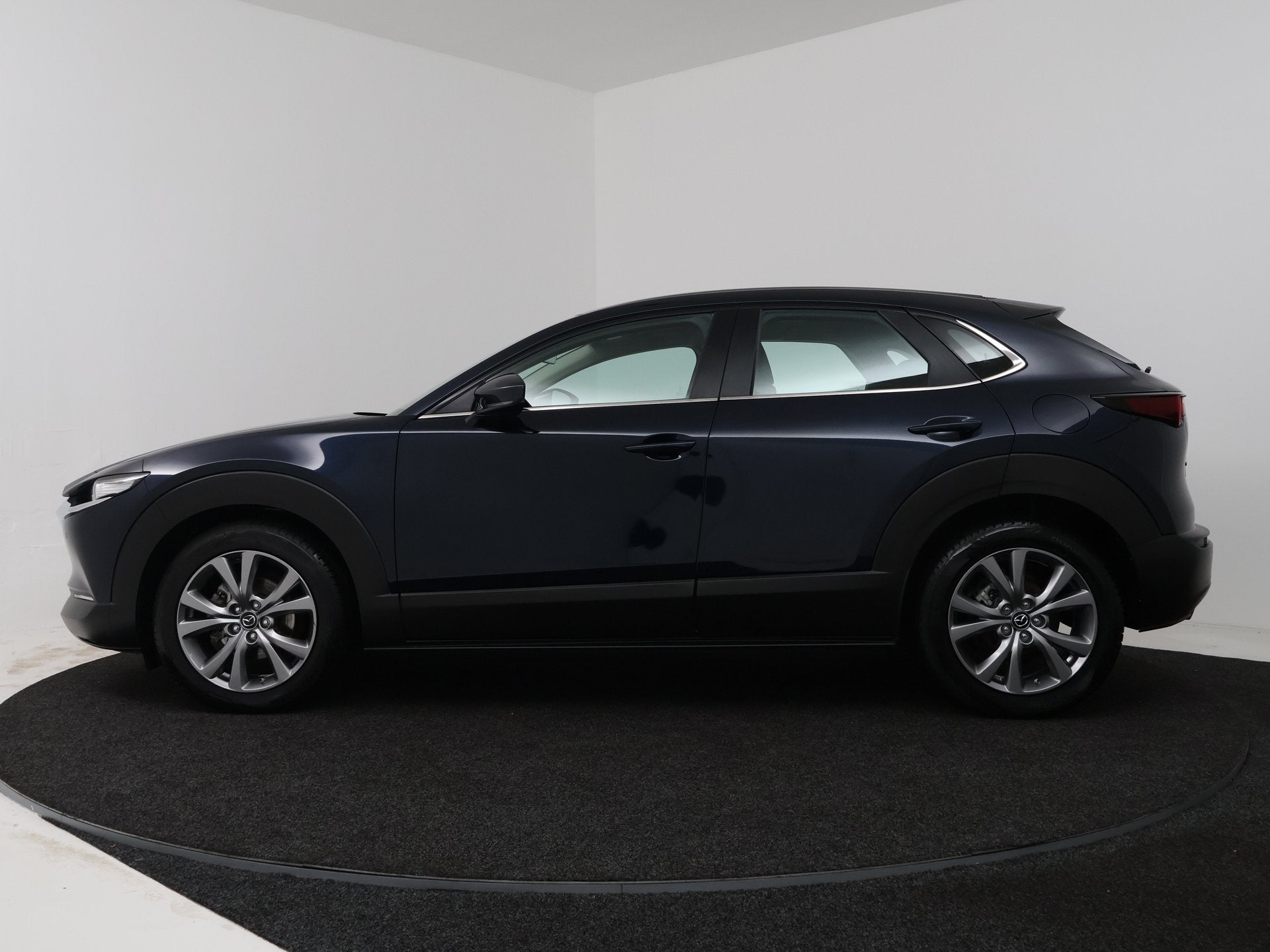Mazda CX-30 2.0 e-SkyActiv-X M Hybrid Comfort Gratis-museum-, Gebruikt, Blauw, Bedrijf, Automatische klimaatregeling