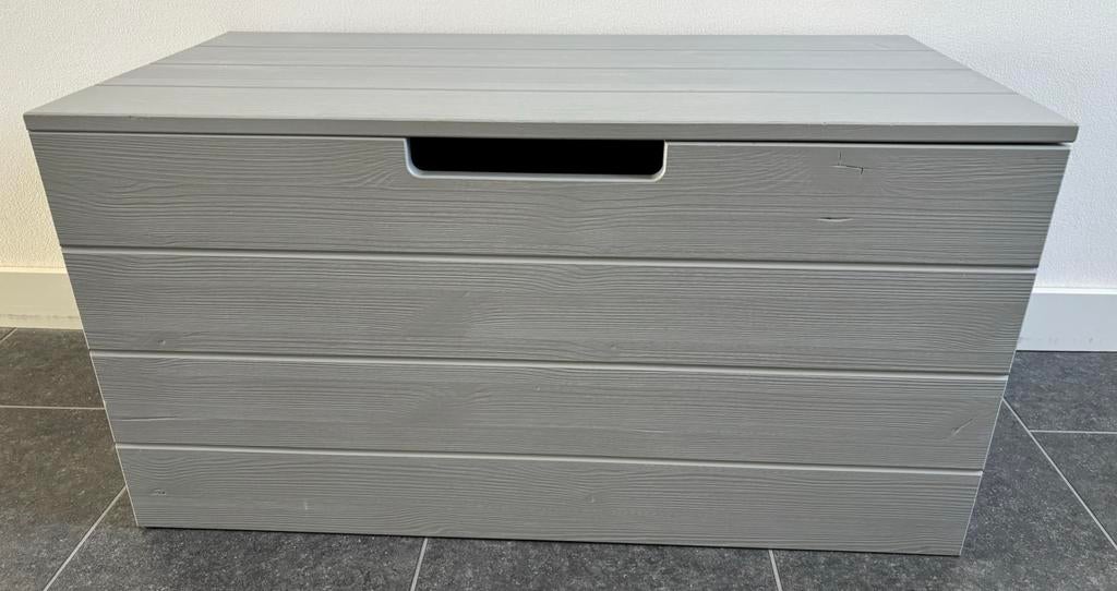 Woood Keet Opbergkist - Betongrijs - ZGAN!, Ophalen, Minder dan 50 cm, 50 tot 100 cm, Grenenhout