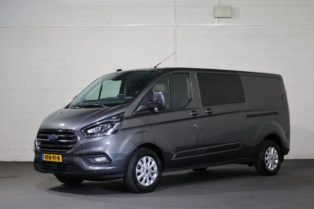 Ford Transit Custom 2.0 TDCI L2H1 Limited DC Automaat, Euro 6, 4 cilinders, Zwart, Origineel Nederlands