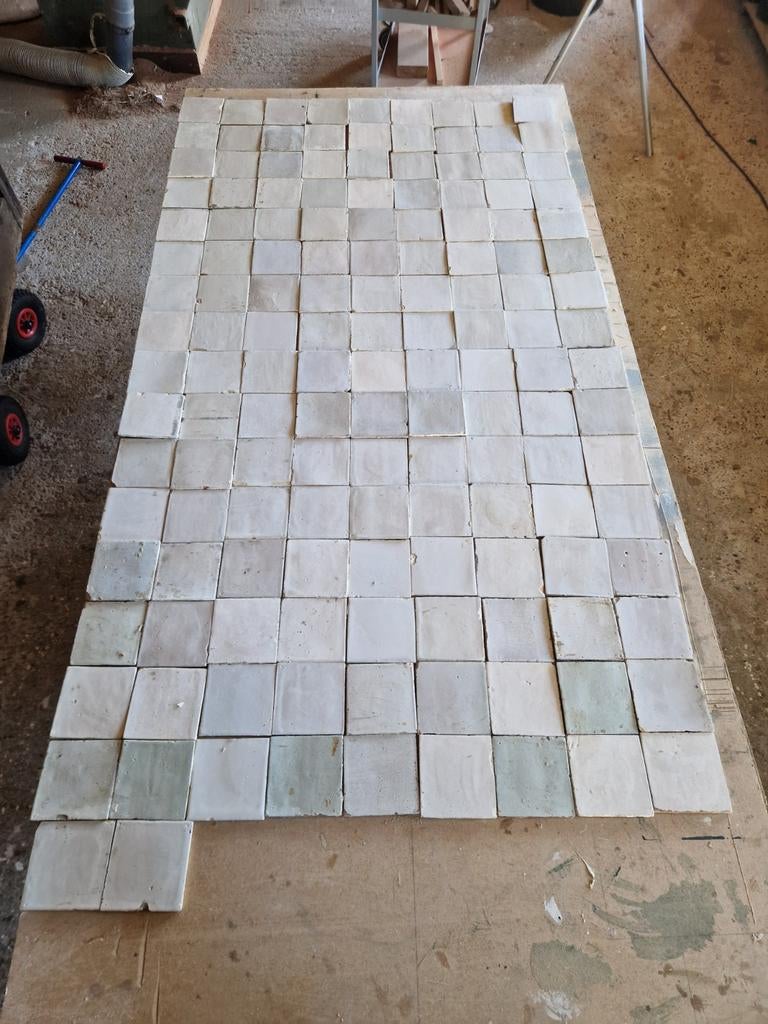 Antieke tegels tbv restauratie, Gebruikt, Minder dan 20 cm, Minder dan 5 m², Vloertegels