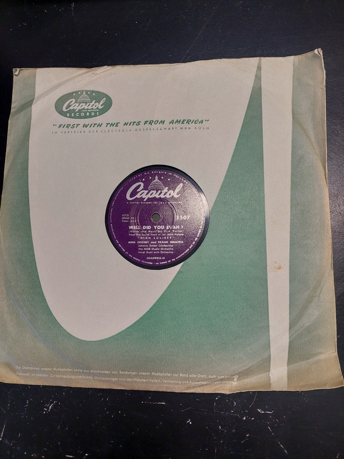 Bing Crosby & Frank Sinatra - Well Did You Evah?, Gebruikt, Pop, Overige typen, Fotohoes