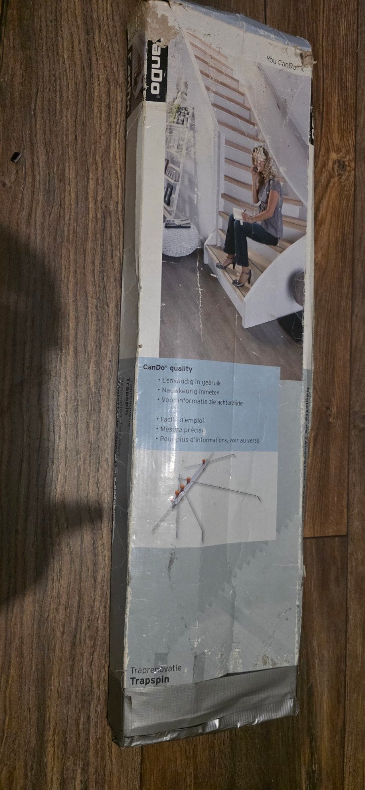 CanDo Trapspin voor traprenovatie - Nieuw in doos, Ophalen of Verzenden, Zo goed als nieuw, Opvouwbaar of Inschuifbaar, Minder dan 2 meter