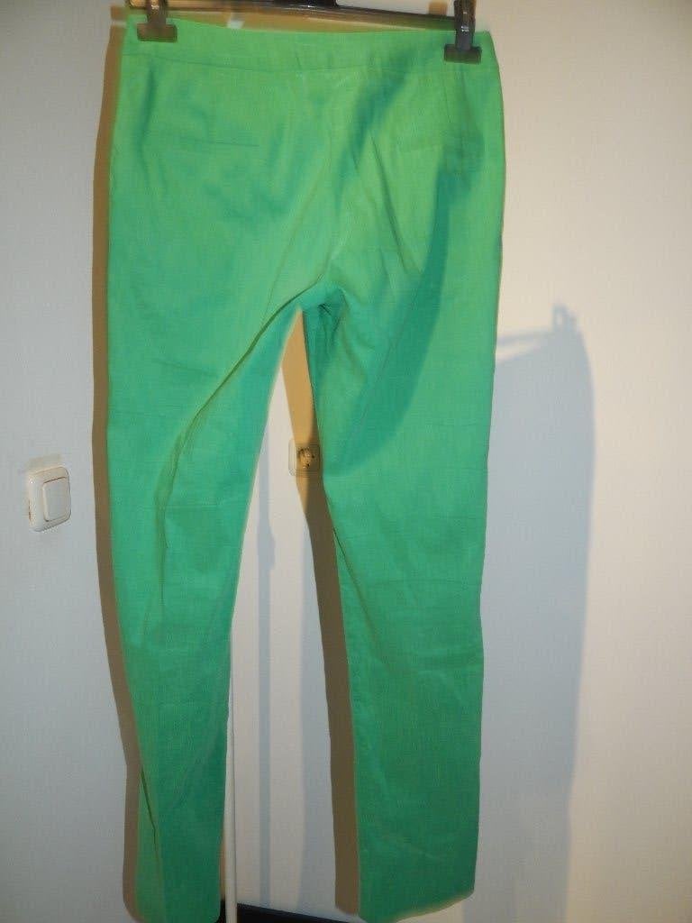 Natan appeltjes groene broek met oa linnen mt 38, Kleding | Dames, Maat 38/40 (M), Verzenden, Lang, Gedragen