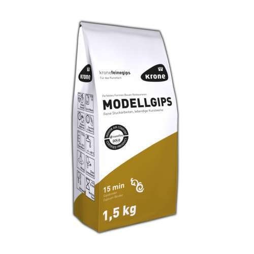 Krone Modellgips - 1,5 kg zakken, Hobby en Vrije tijd, Knutselen, Abstract, Nieuw, Ophalen of Verzenden, Knutselmateriaal