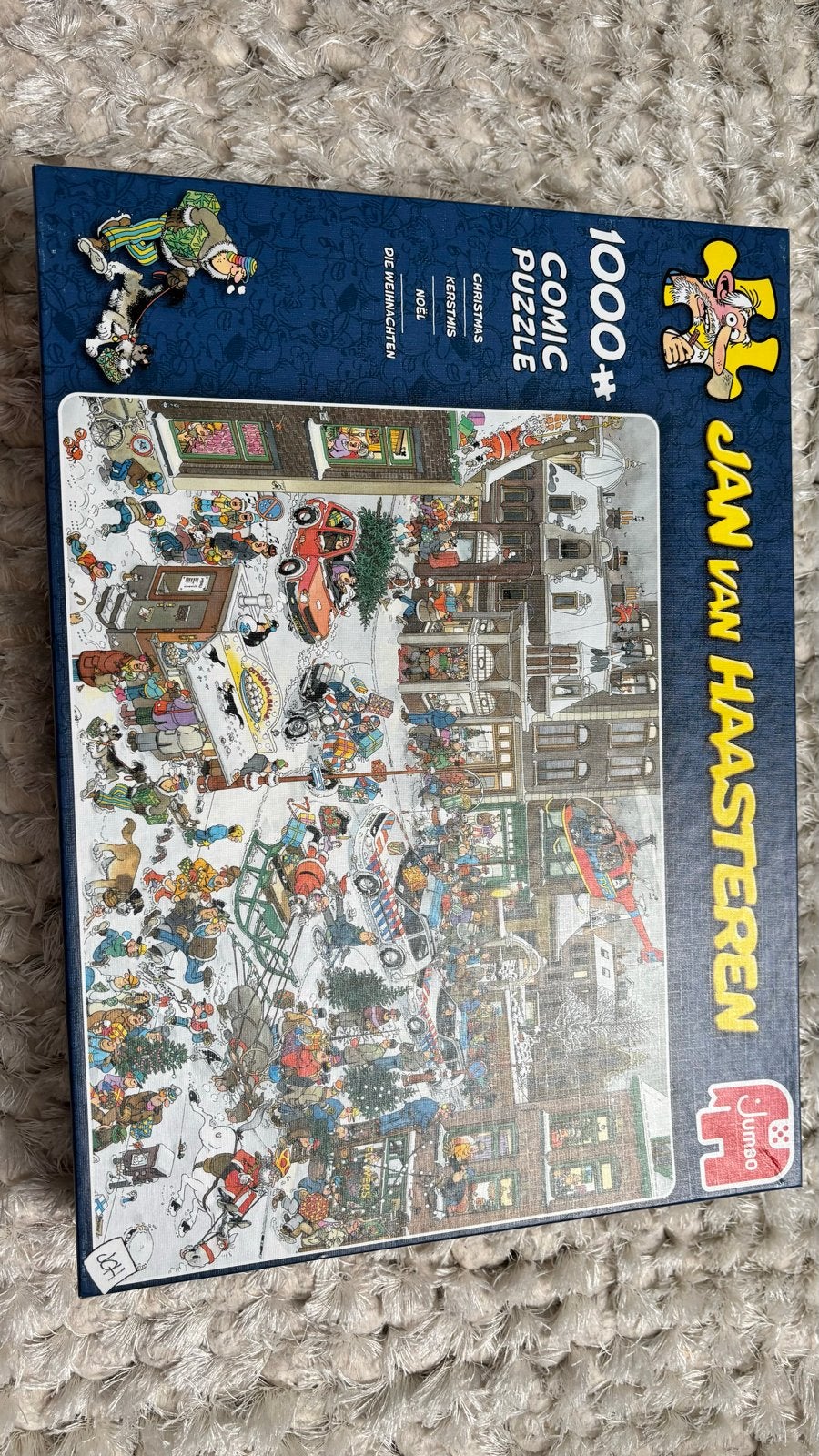 Jan van Haasteren Kerstpuzzel 1000 stukjes, Ophalen of Verzenden, 500 t/m 1500 stukjes, Zo goed als nieuw, Legpuzzel