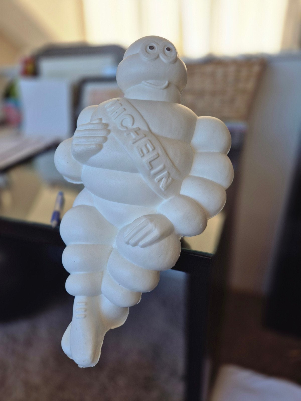 Vintage Michelin Bibendum Beeldje., Verzamelen, Ophalen, Zo goed als nieuw, Reclamebord