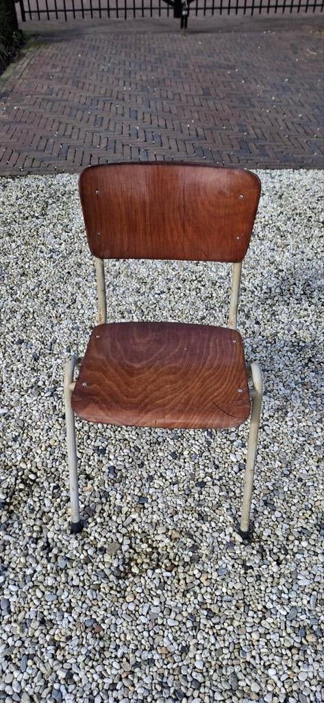 Vintage terrasstoelen (5 stuks), Ophalen, Gebruikt, Bruin, Vintage