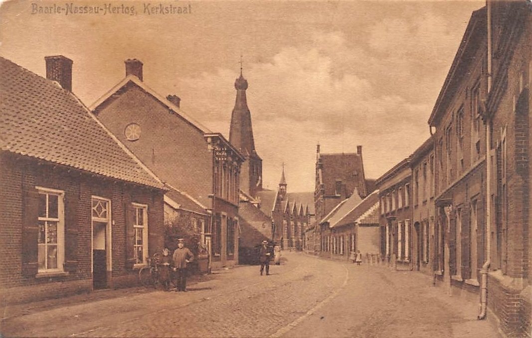 Baarle-Nassau Kerkstraat Baarle-Hertog België, Ophalen of Verzenden, Voor 1920, Gelopen, Noord-Brabant
