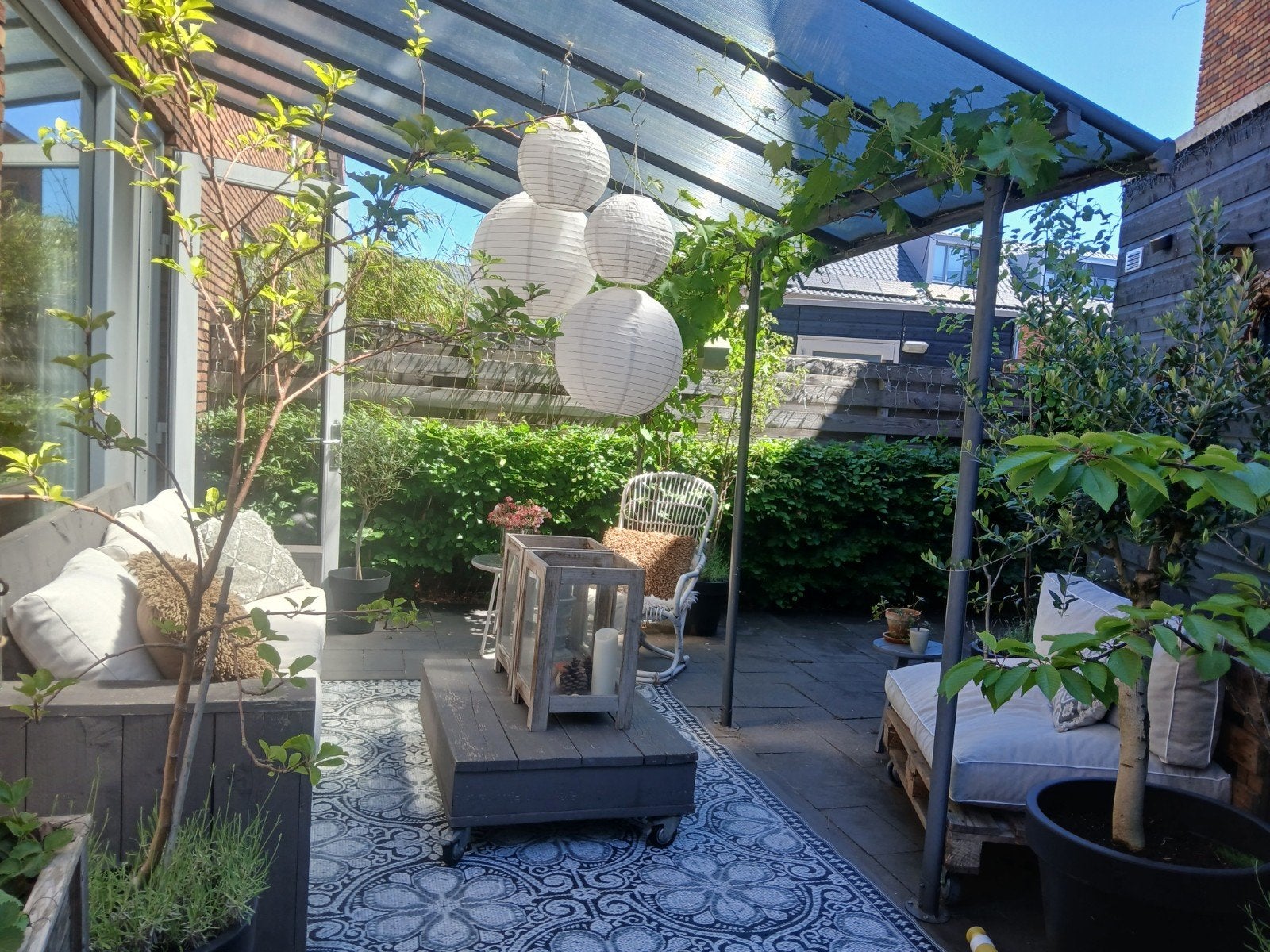 houten sloophout tafel op wielen, Ophalen, Gebruikt, 50 tot 100 cm, 50 tot 100 cm