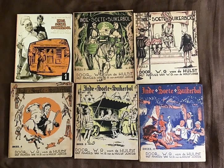6 delen In de soete suikerbol door W.G.van de Hulst, Boeken, Meerdere stripboeken, Ophalen of Verzenden, Gelezen