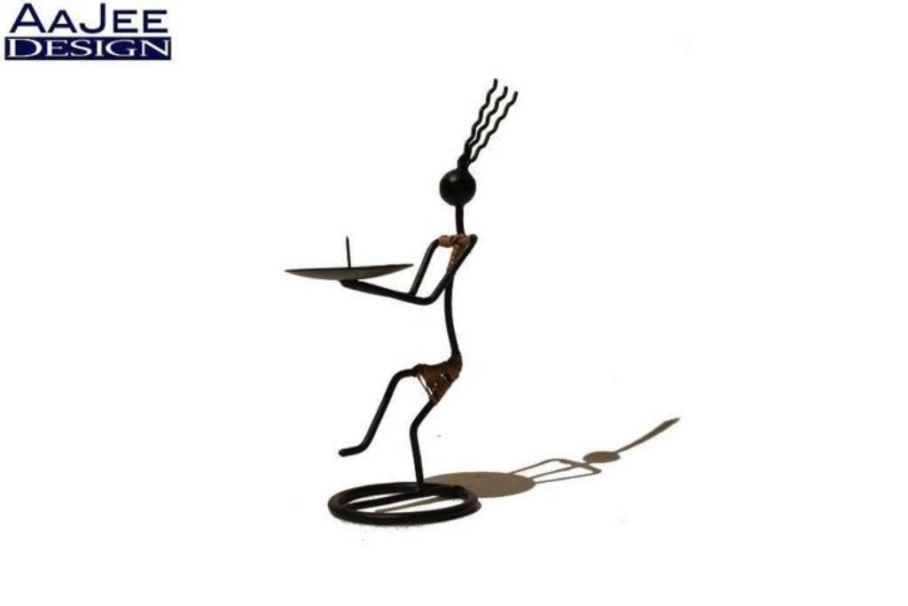 Laurids Lønborg - Deense modernist kandelaar - MCM - Medium, Gebruikt, Zwart, Ophalen of Verzenden, 22 cm