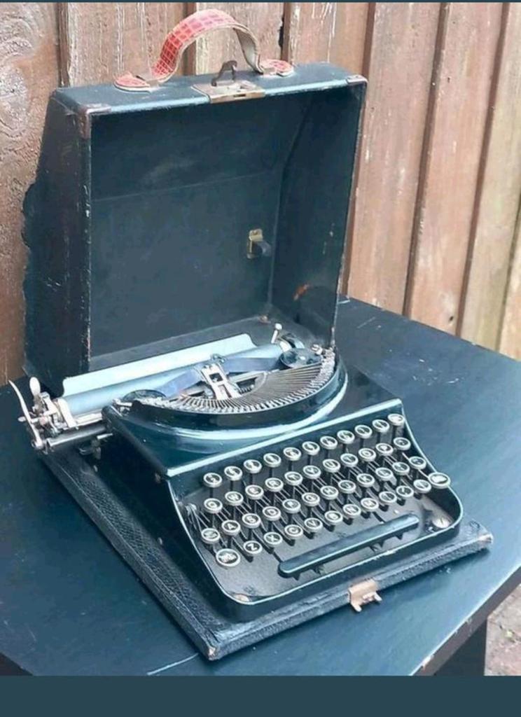 Vintage typemachine remington jaren 30, Diversen, Typemachines, Ophalen of Verzenden, Gebruikt