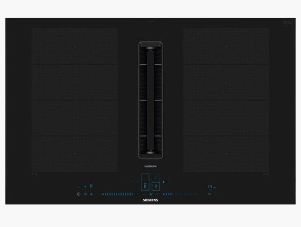 Siemens EX877NX68E/60 iQ700 Inductiekookplaat met afzuiging, Ophalen, 4 kookzones, Zo goed als nieuw, Inbouw
