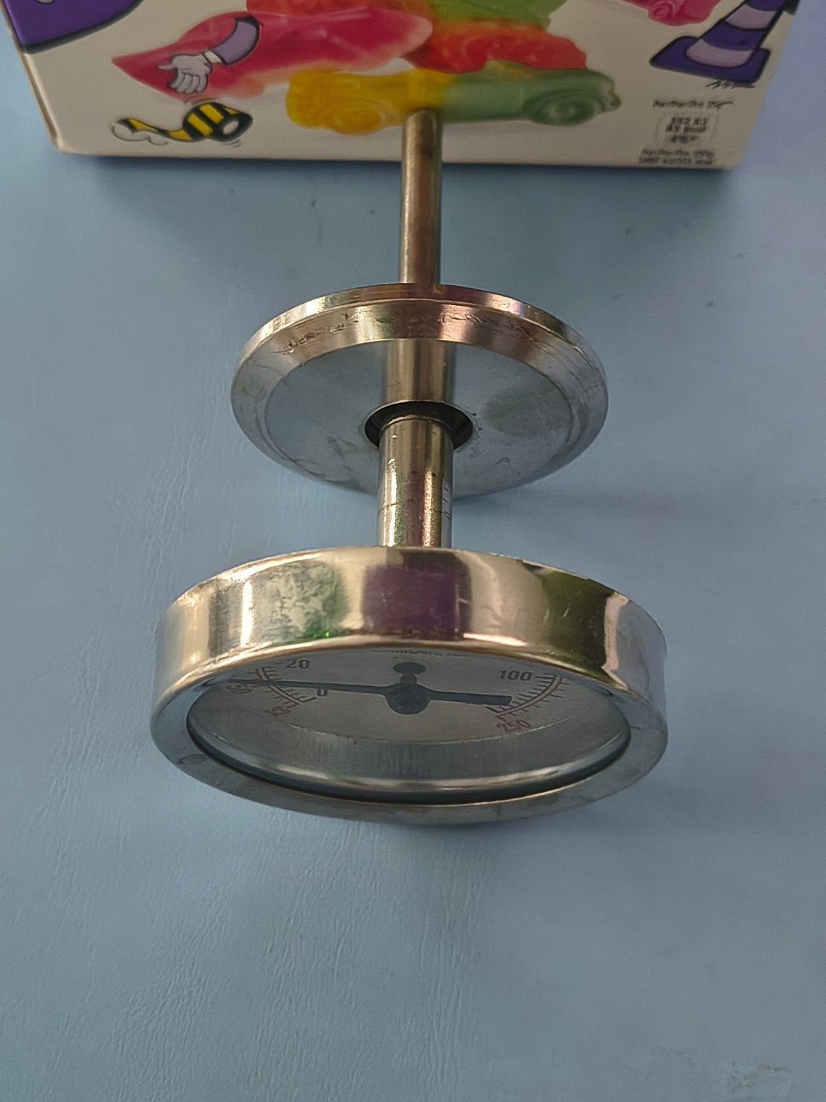 Roestvrijstalen thermometer 1,5" tri-clamp TC, Zilver, Ophalen of Verzenden, Metaal, Overige merken