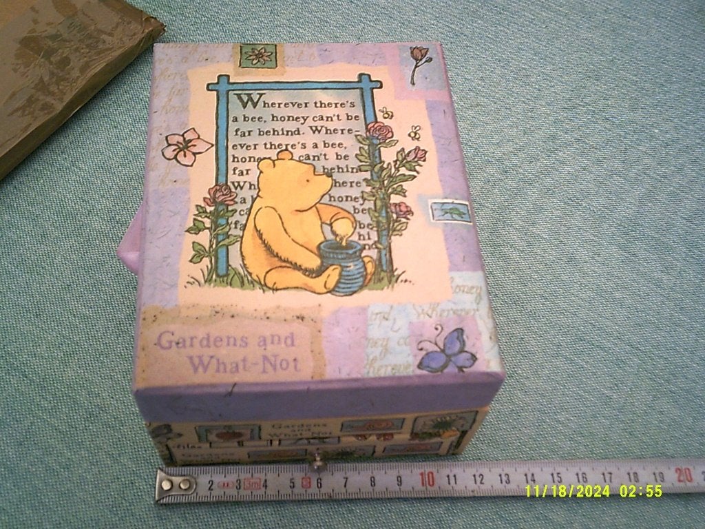 Origineel Winnie de Poeh juwelendoosje - Zo goed als nieuw, Ophalen of Verzenden, Winnie de Poeh of vrienden, Zo goed als nieuw