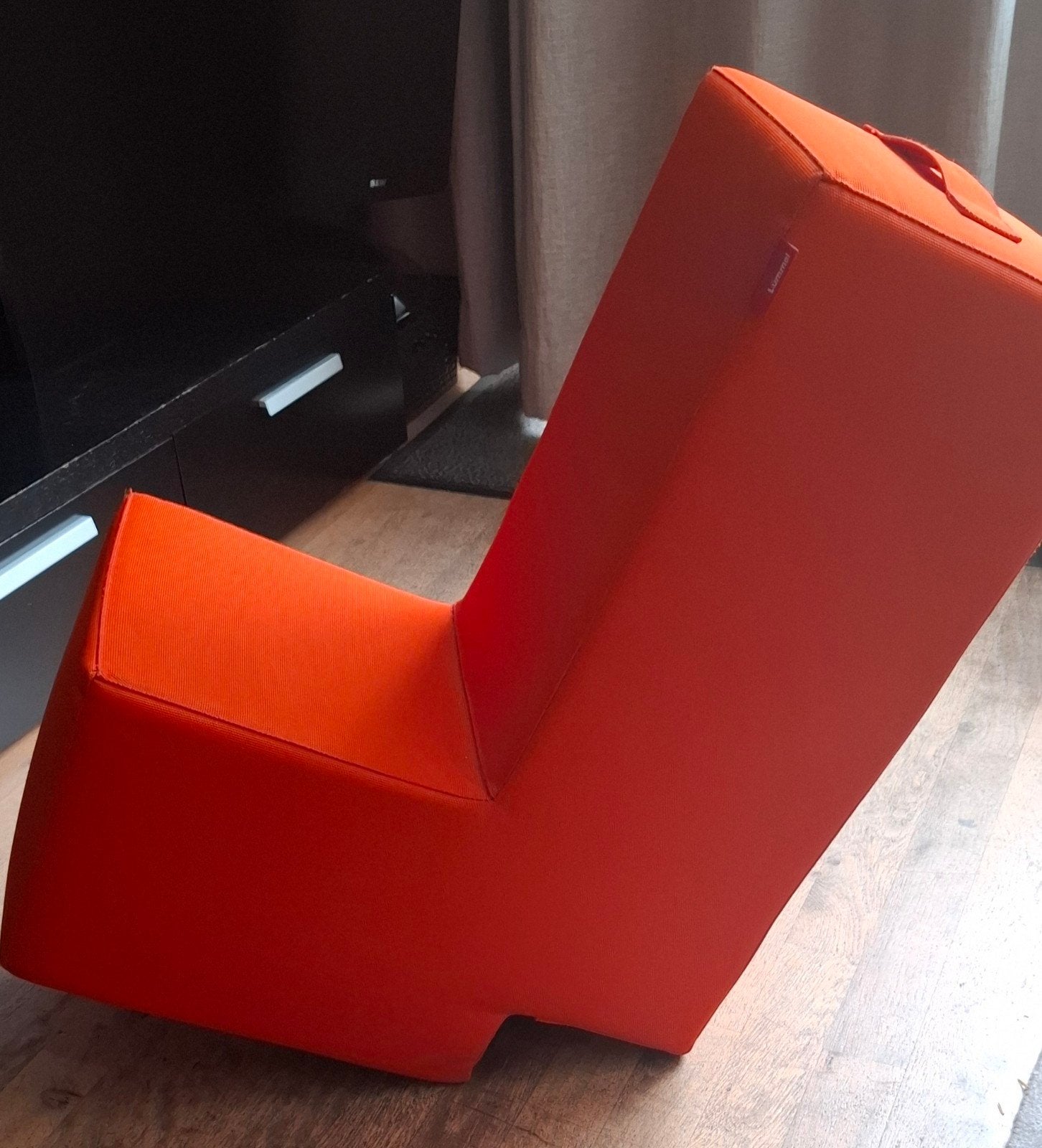 Lümmel design stoel - Oranje, Overige kleuren, Modern, Lounge, Vloerstoel, Ophalen of Verzenden, Zo goed als nieuw