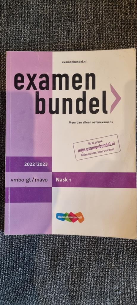 Examenbundel vmbo-gt/mavo Nask 1 2022/2023, Ophalen of Verzenden, Zo goed als nieuw, VMBO, Natuurkunde