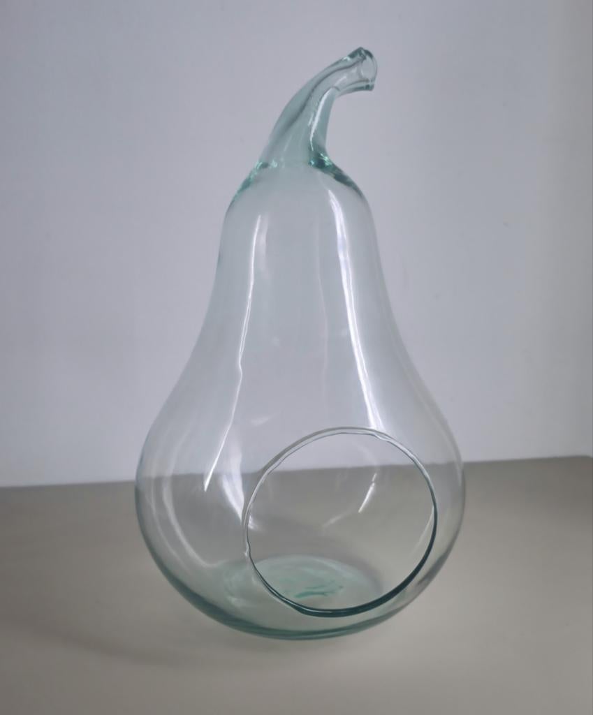 Glazen peer terrarium/vaas - Uniek design, Ophalen, Overige kleuren, Nieuw, Glas
