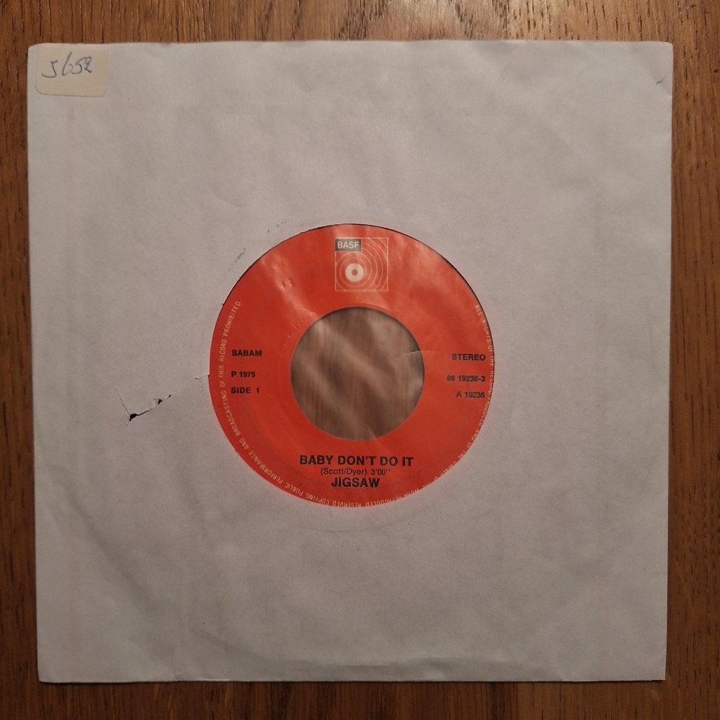 Jigsaw - Baby Don't Do It (002), Ophalen of Verzenden, Gebruikt, Pop
