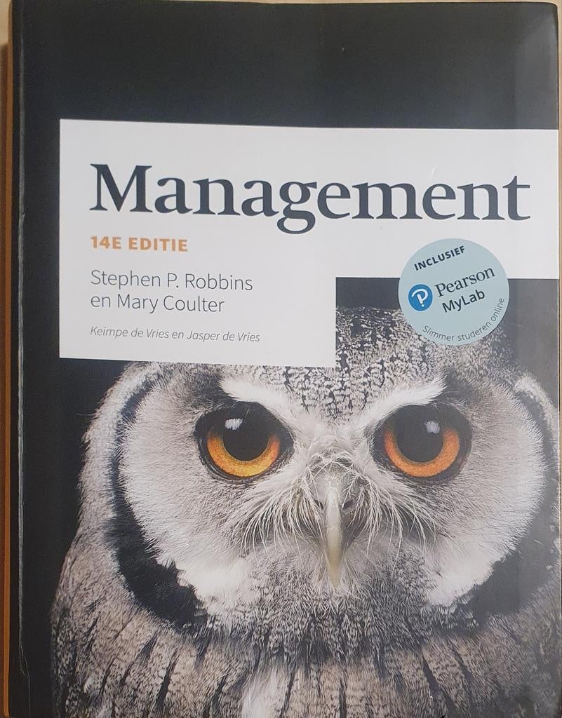Management 14e editie Robbins Coulter, Ophalen of Verzenden, Zo goed als nieuw, Management
