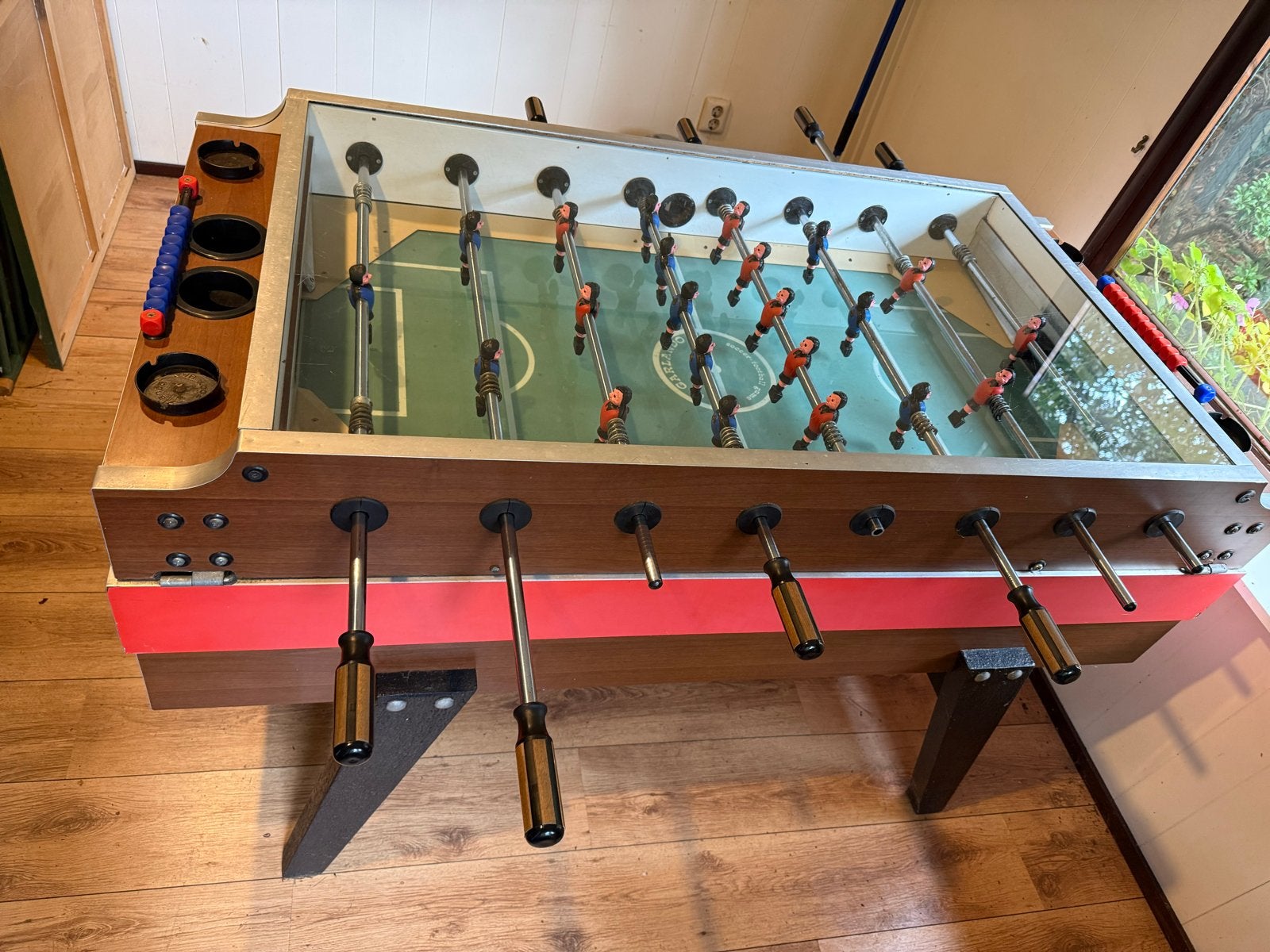 Garlando Voetbaltafel met Glasplaat, Ophalen of Verzenden, Gebruikt