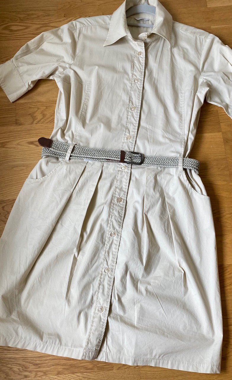 Guess jurk S, Kleding | Dames, Jurken, Zo goed als nieuw, Maat 36 (S), Beige, Boven de knie, Ophalen of Verzenden