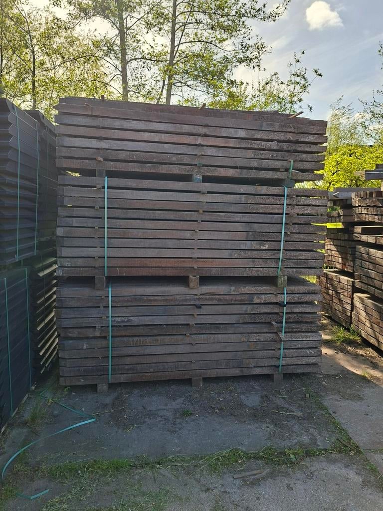 Hardhouten palen | azobé | 6x6x210cm, Tuin en Terras, Palen, Balken en Planken, Gebruikt, Palen, 180 tot 250 cm, Hardhout, Ophalen of Verzenden