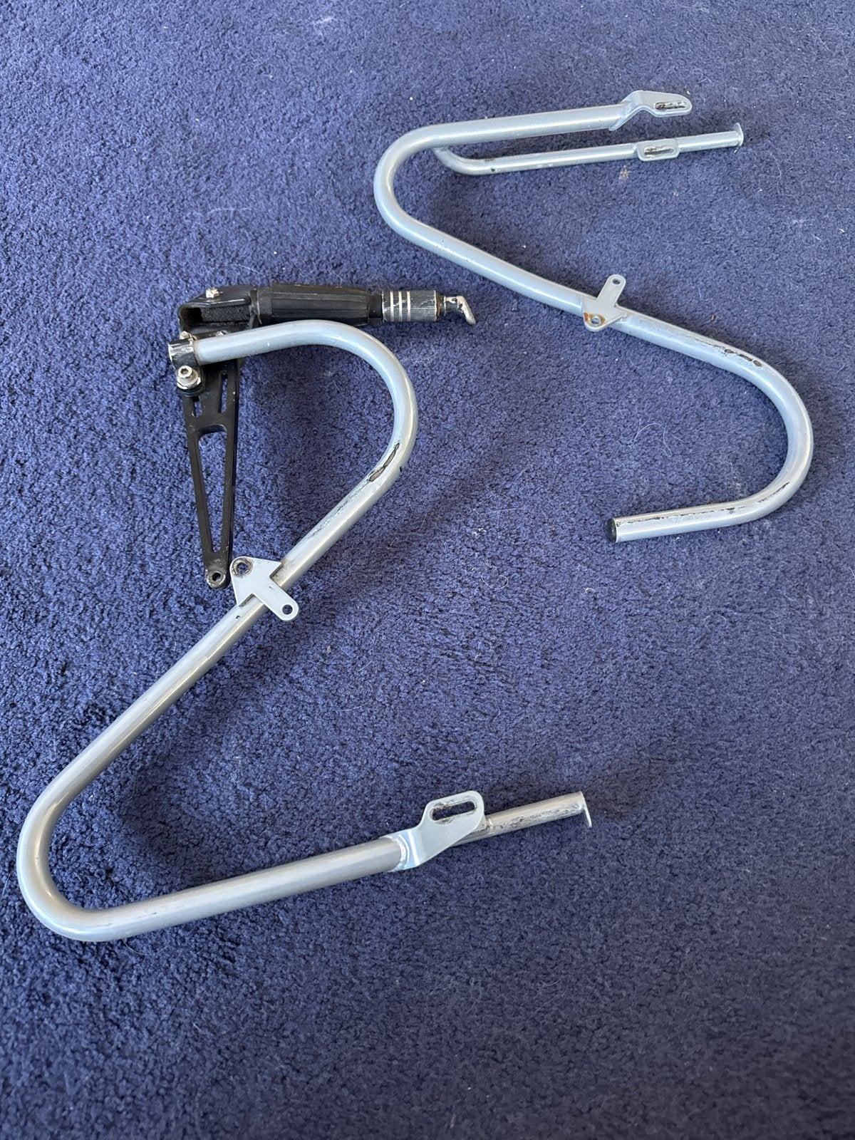 Santos Rack voorwiel (met mini standaard), Fietsen en Brommers, Fietsaccessoires | Bagagedragers, Ophalen of Verzenden, Gebruikt