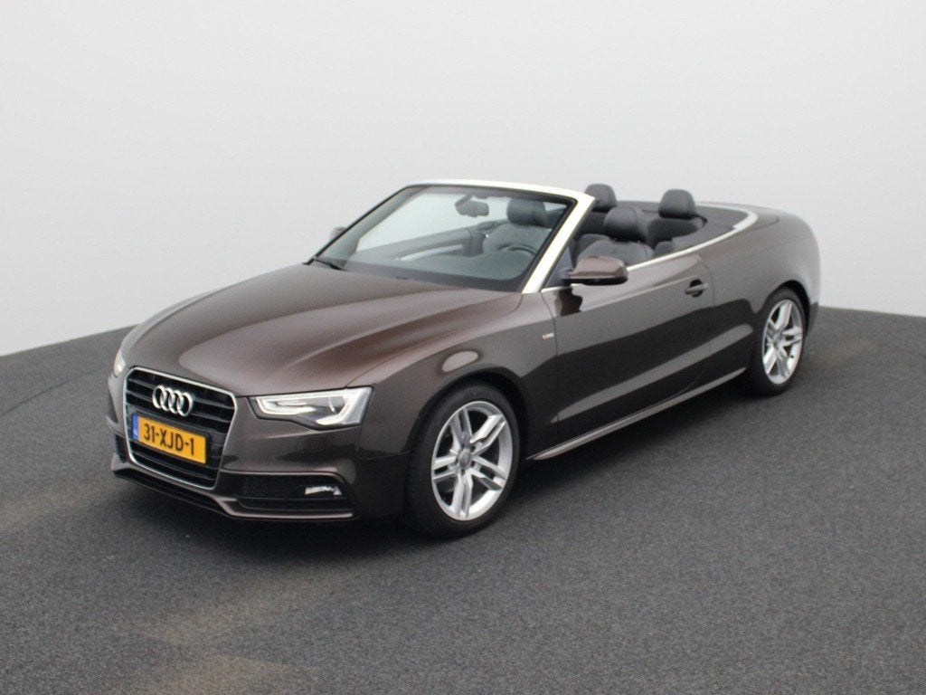 Audi A5 1.8 Tfsi 125KW Cabriolet CVT 2012 Bruin S-Line, Auto's, Audi, Euro 5, Zwart, 4 cilinders, Particulier