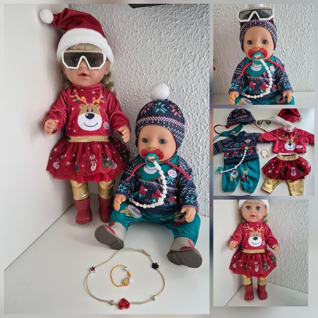 Baby Born kleertjes DeLuxe Kerst set Babyborn., Ophalen of Verzenden, Zo goed als nieuw, Babypop