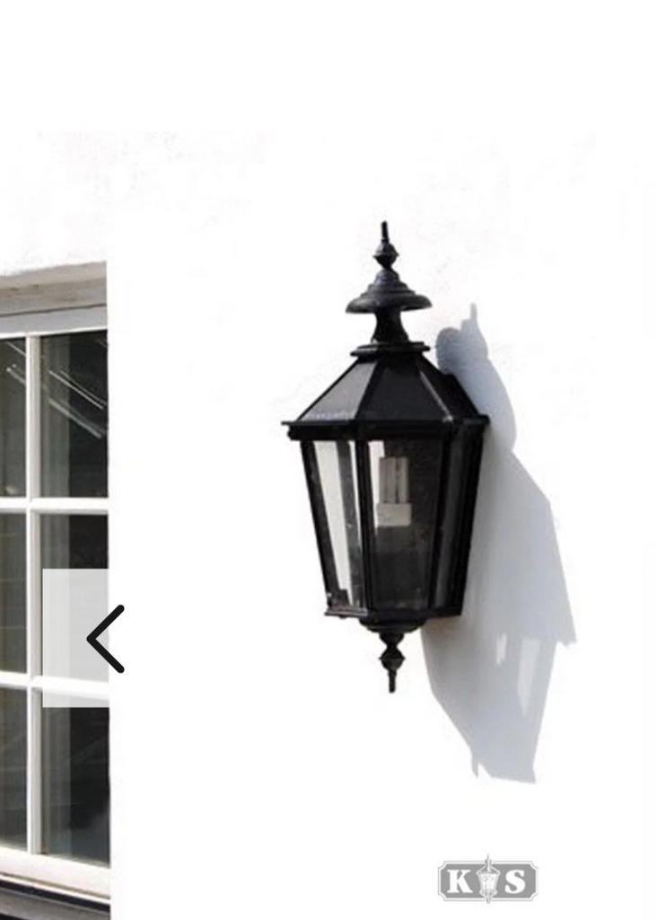 Groene halve muurlamp KS Verlichting (Oxford 10 z) -/- 50%, Tuin en Terras, Minder dan 50 watt, Wandlamp, Ophalen of Verzenden