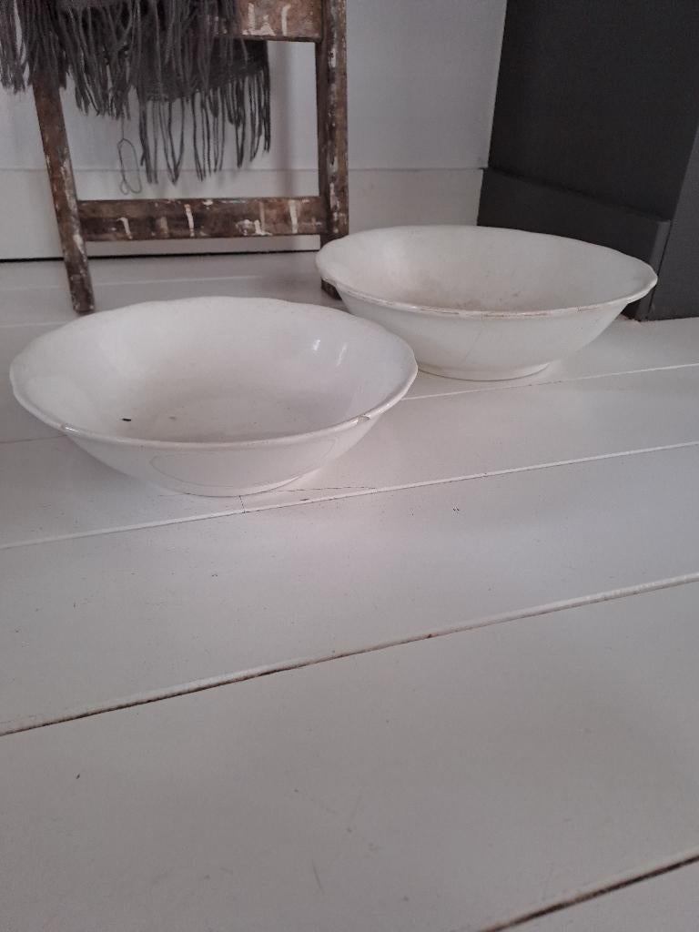 brocante beboterde schalen, Antiek en Kunst, Ophalen of Verzenden