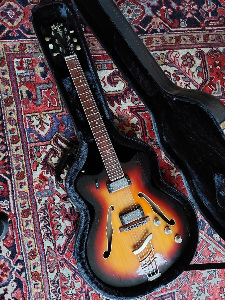 Vintage Höfner / Hofner Verythin. Hollowbody. Met koffer., Muziek en Instrumenten, Snaarinstrumenten | Gitaren | Elektrisch, Ophalen