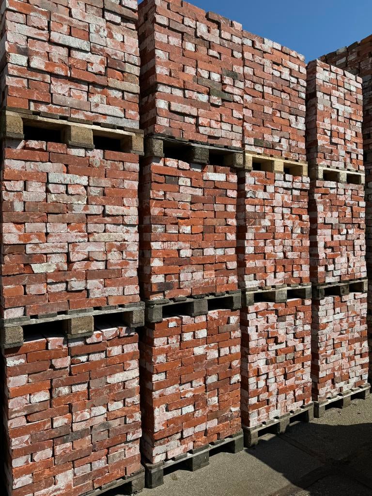 Groninger gladde steen verschillende partijen 100.000 stuks, Doe-het-zelf en Verbouw, Metselstenen, Ophalen, Gebruikt, Bakstenen