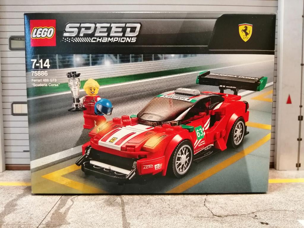 Lego 75886 Ferrari 488 GT3 Scuderia Corsa Speed Champions, Ophalen, Nieuw, Complete set, Lego
