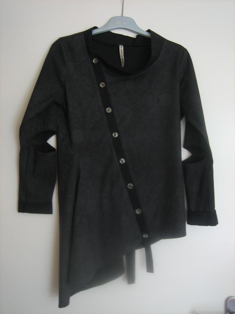 Exentriek a-symmetrisch tuniek-blouse FETISH 36-38 snazzeys, Kleding | Dames, Verzenden, Zwart, Nieuw, Fetish