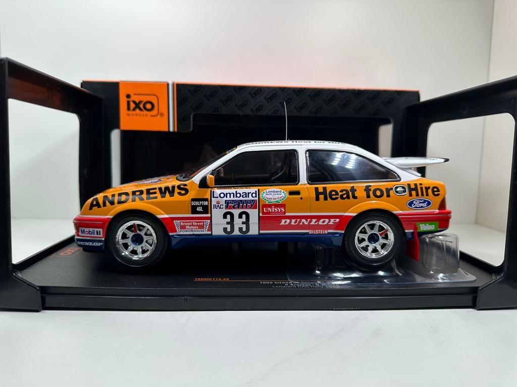 FORD SIËRRA RS COSWORTH BROOKES LOMBARD RALLY 1989 IXO NIEUW, Ophalen of Verzenden, Nieuw, Auto, Overige merken